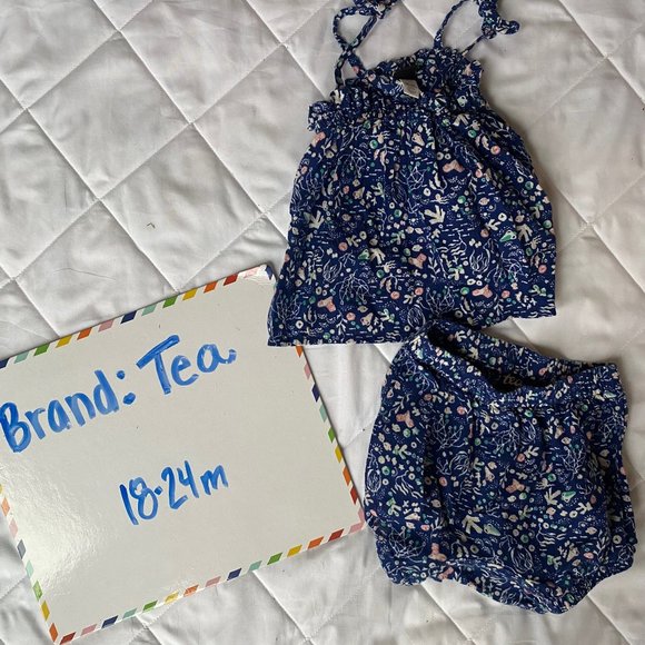 Tea Collection Tie Shoulder Set - Picture 2 of 2